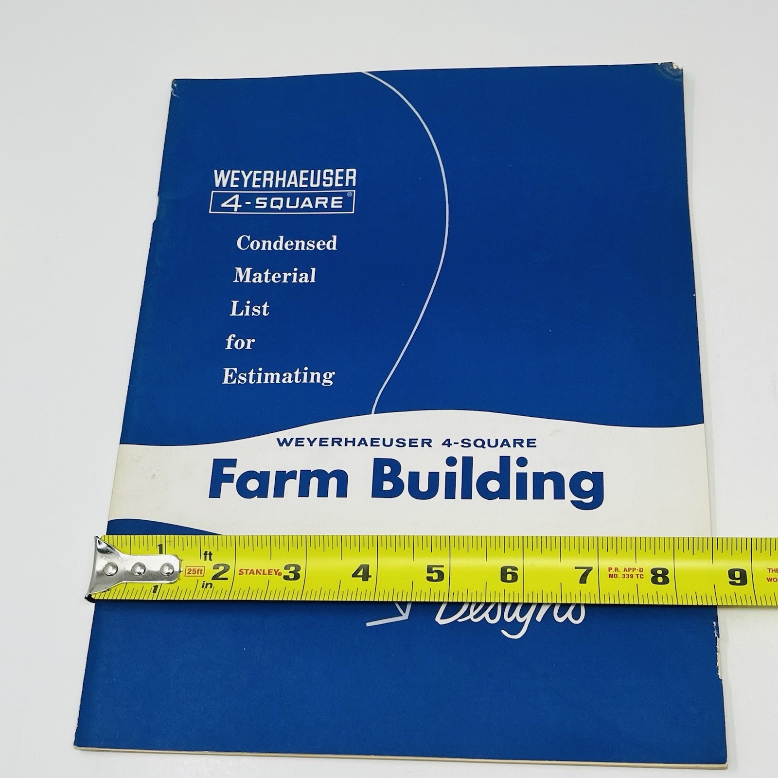 1958 Weyerhaeuser 4 Square Material List For Estimating Farm Building Designs