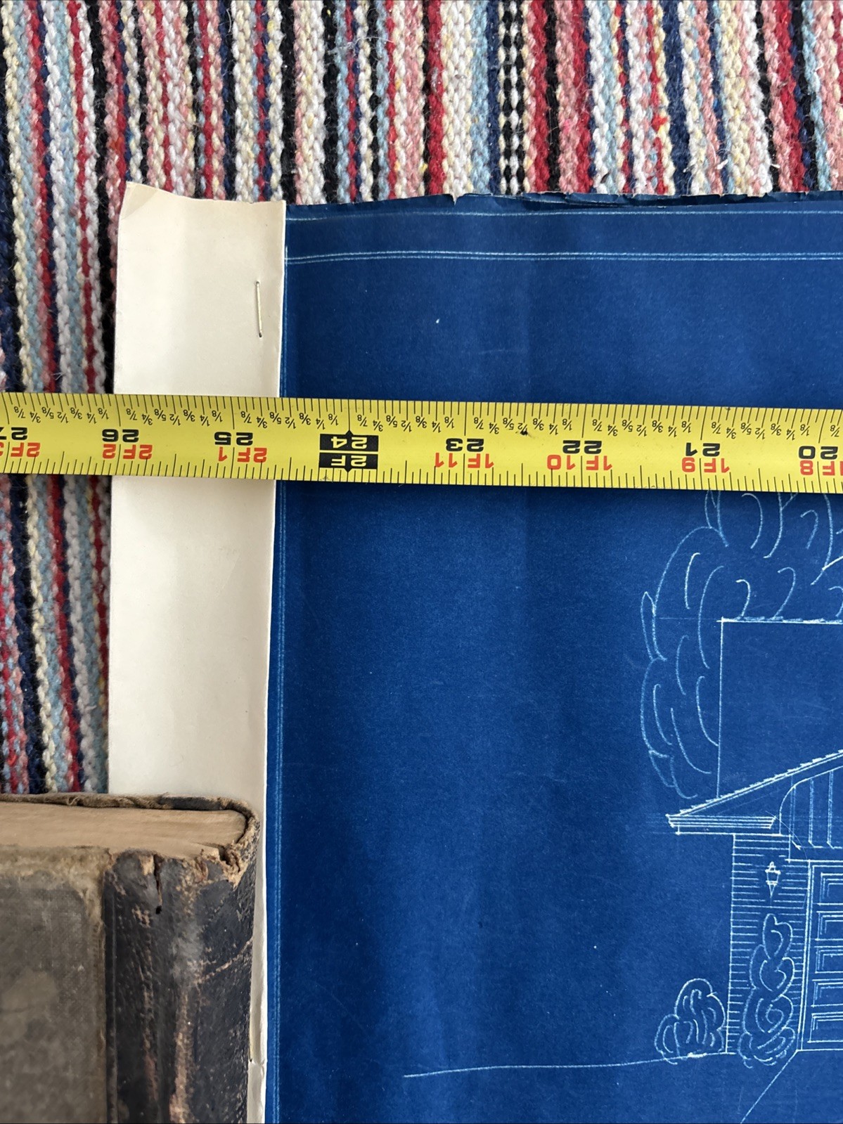 Vintage 1950s Original Blueprints Set – Mid Century Ranch House