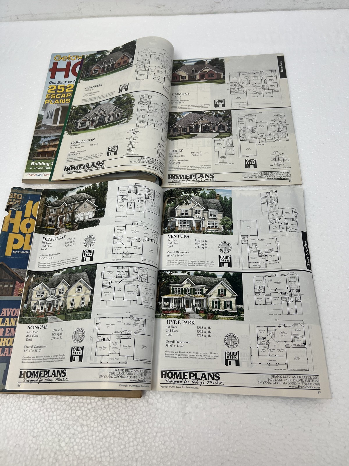 Vintage Home House Plans Magazines Lot x10 Blueprints Architectural Design Books