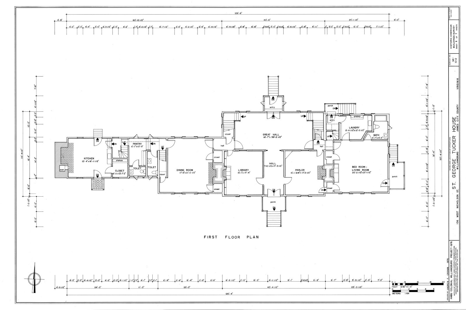 Authentic Colonial Williamsburg Home, wood farmhouse, architectural plan set