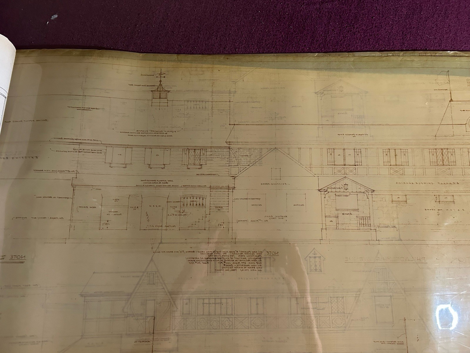 Ocean City Md Phillips Crab House Original Vintage Blue Prints 1960’s -2000’s