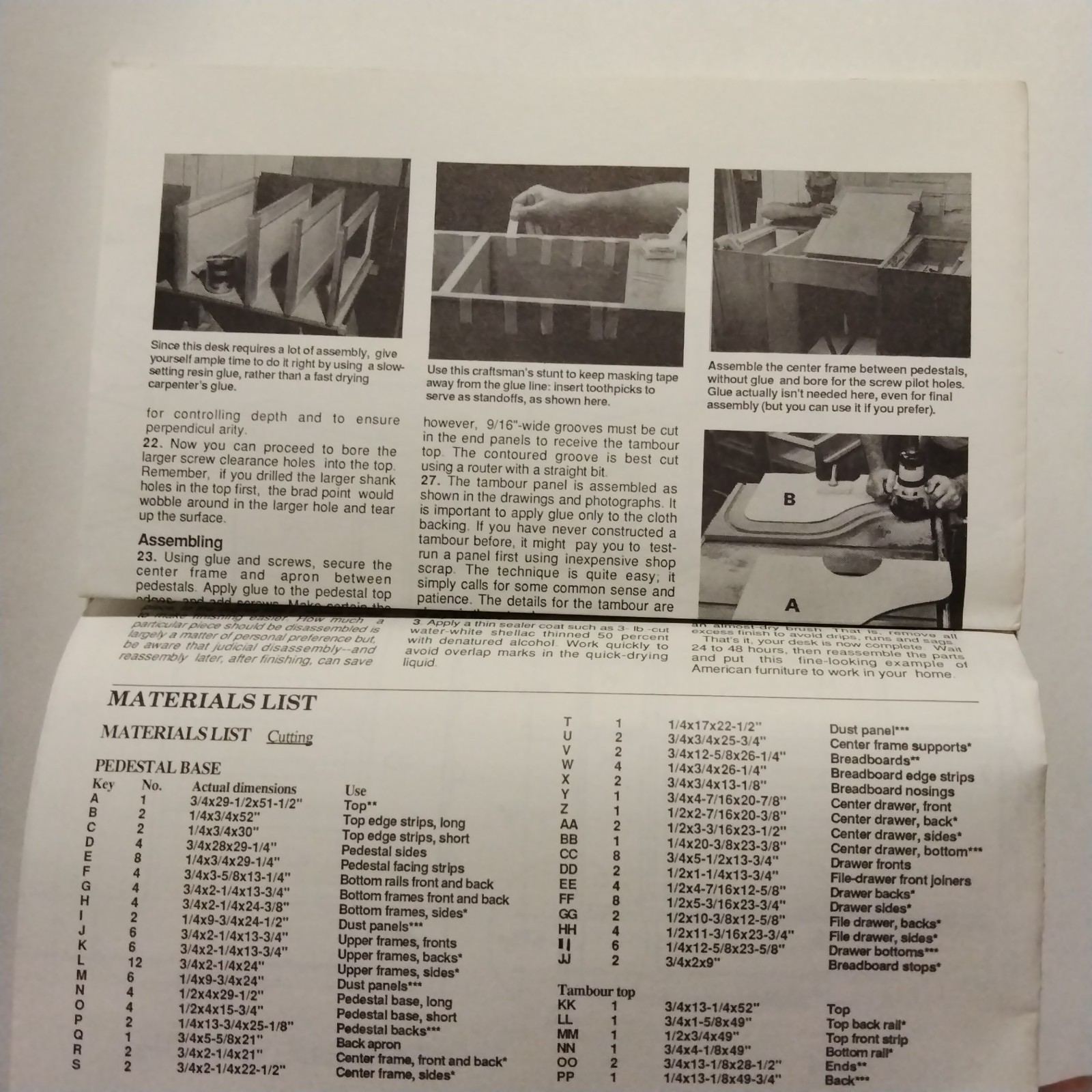 Roll Top Desk Plans And Instructions