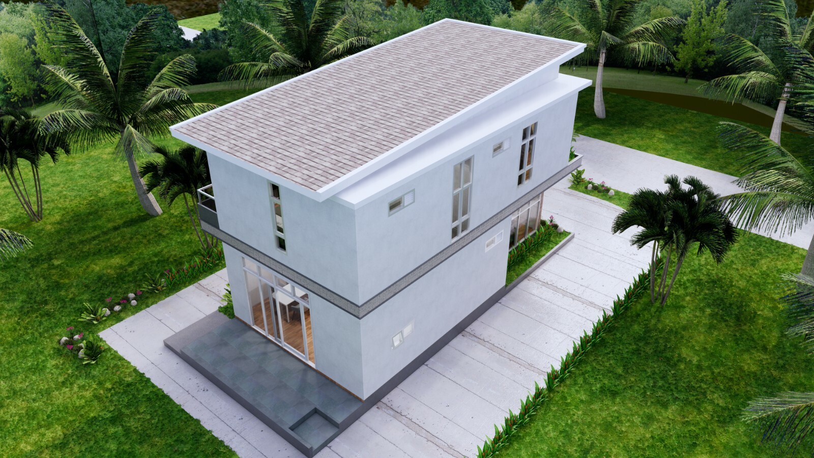 Small House Plan 6.7×10.8 meter 2 Beds PDF Full Plans (A4 Hard Copy)