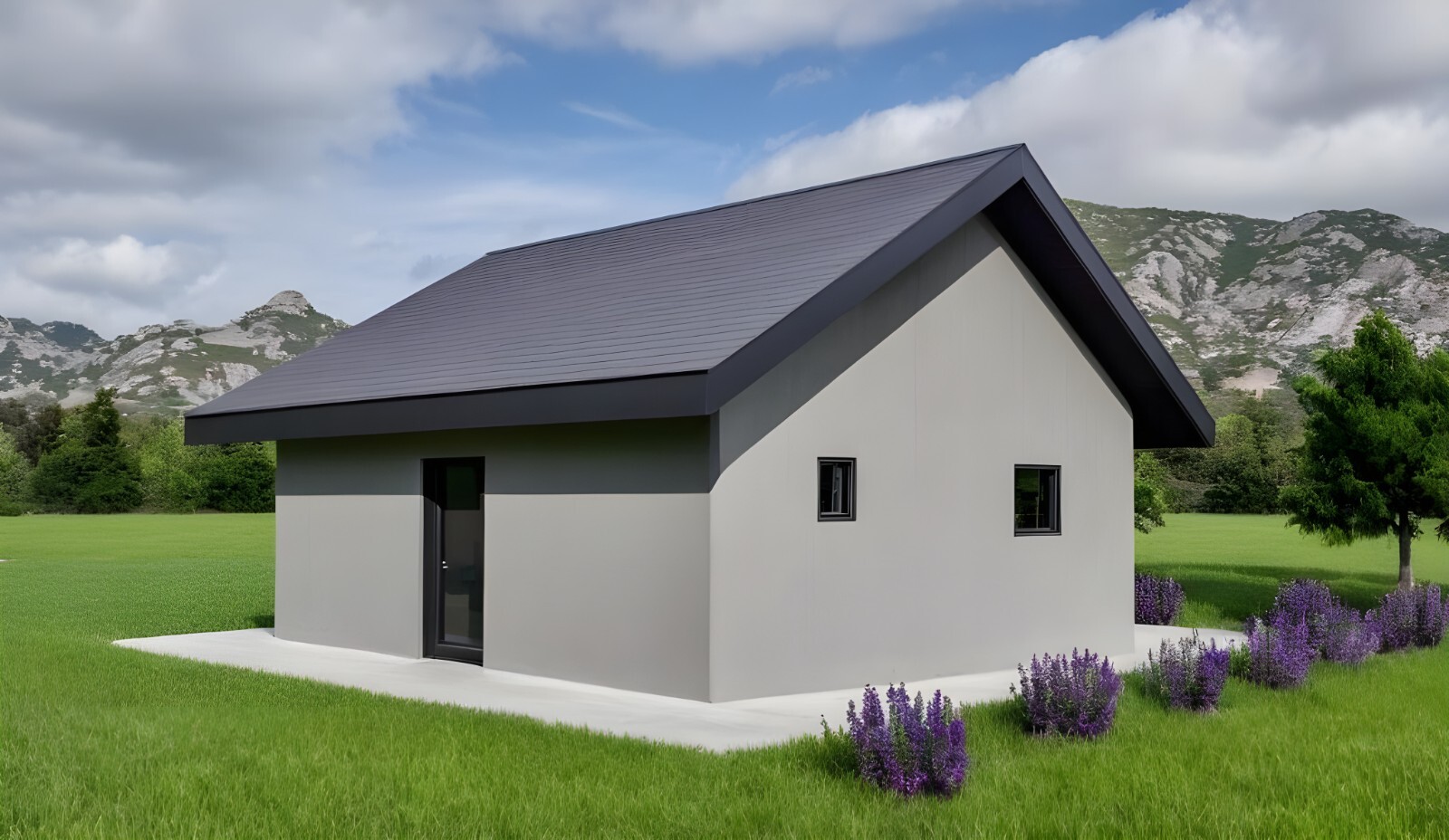 Modern Tiny House Floor Plan PDF + DWG– 2 Bedroom, 1 Bath – 506 sq ft / 47 m²
