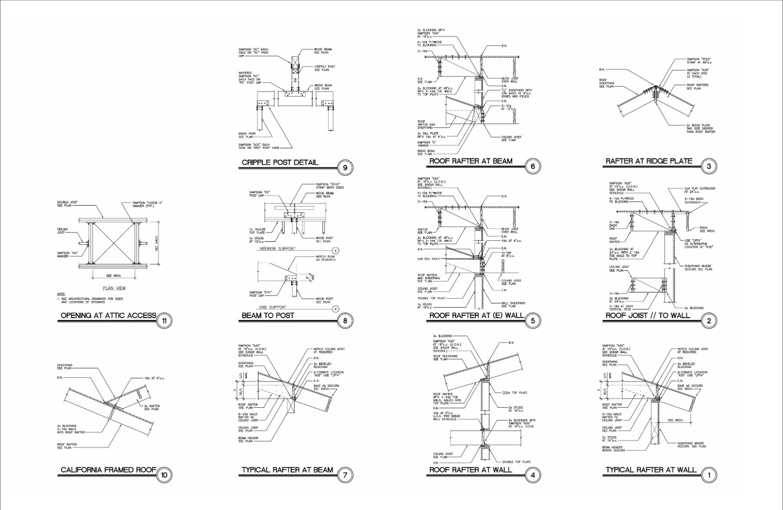 27×23′ Two-Story 3 Bedroom Home Building Plans
