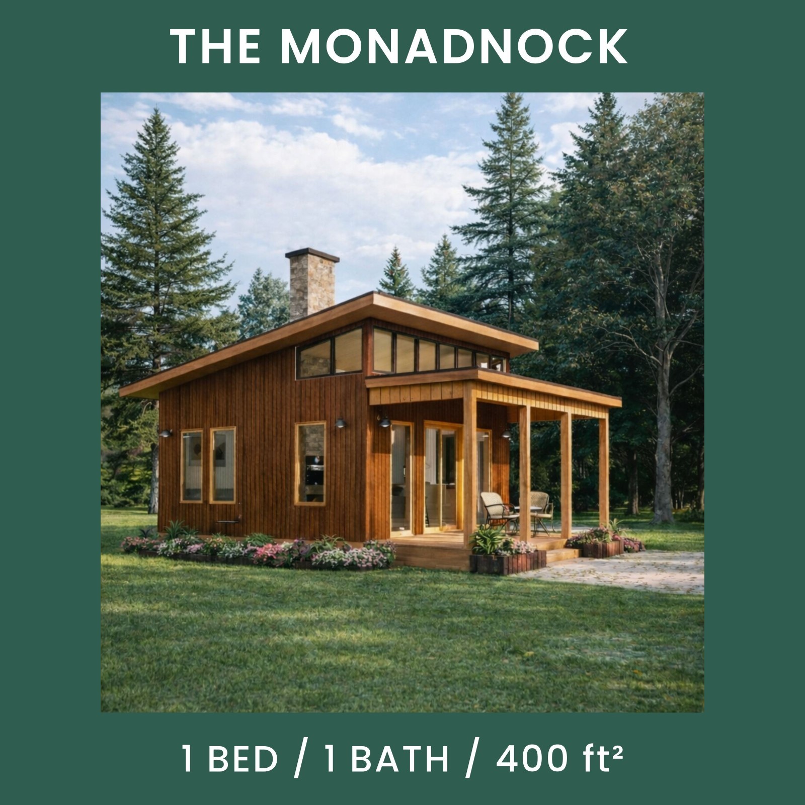 The Monadnock Tiny House Blueprint Set (CAD File + Materials List)