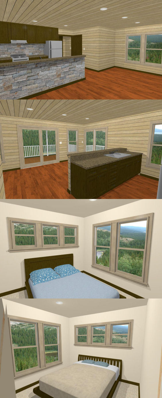 20×32 House — 2 Bedroom — 808 sqft — PDF FloorPlan — Model 6P