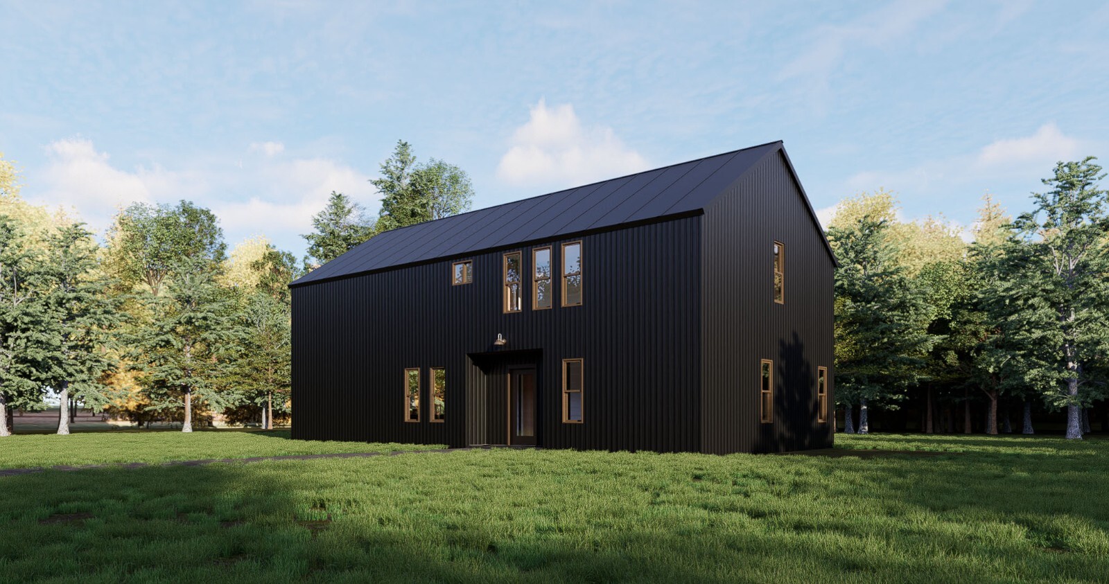 Barndominium House Plan 3 Bedrooms 4 bath 25’x50′ (2,500 sq ft.) | PDF Download