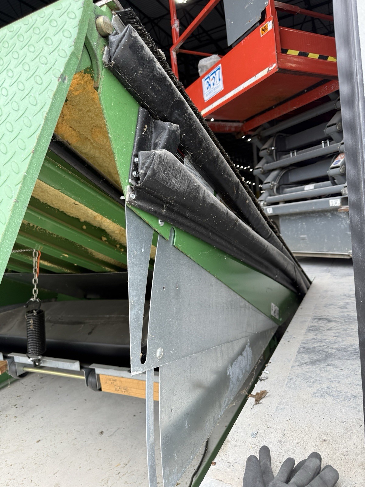 Used Kelly AFX air-powered Dock Levelers