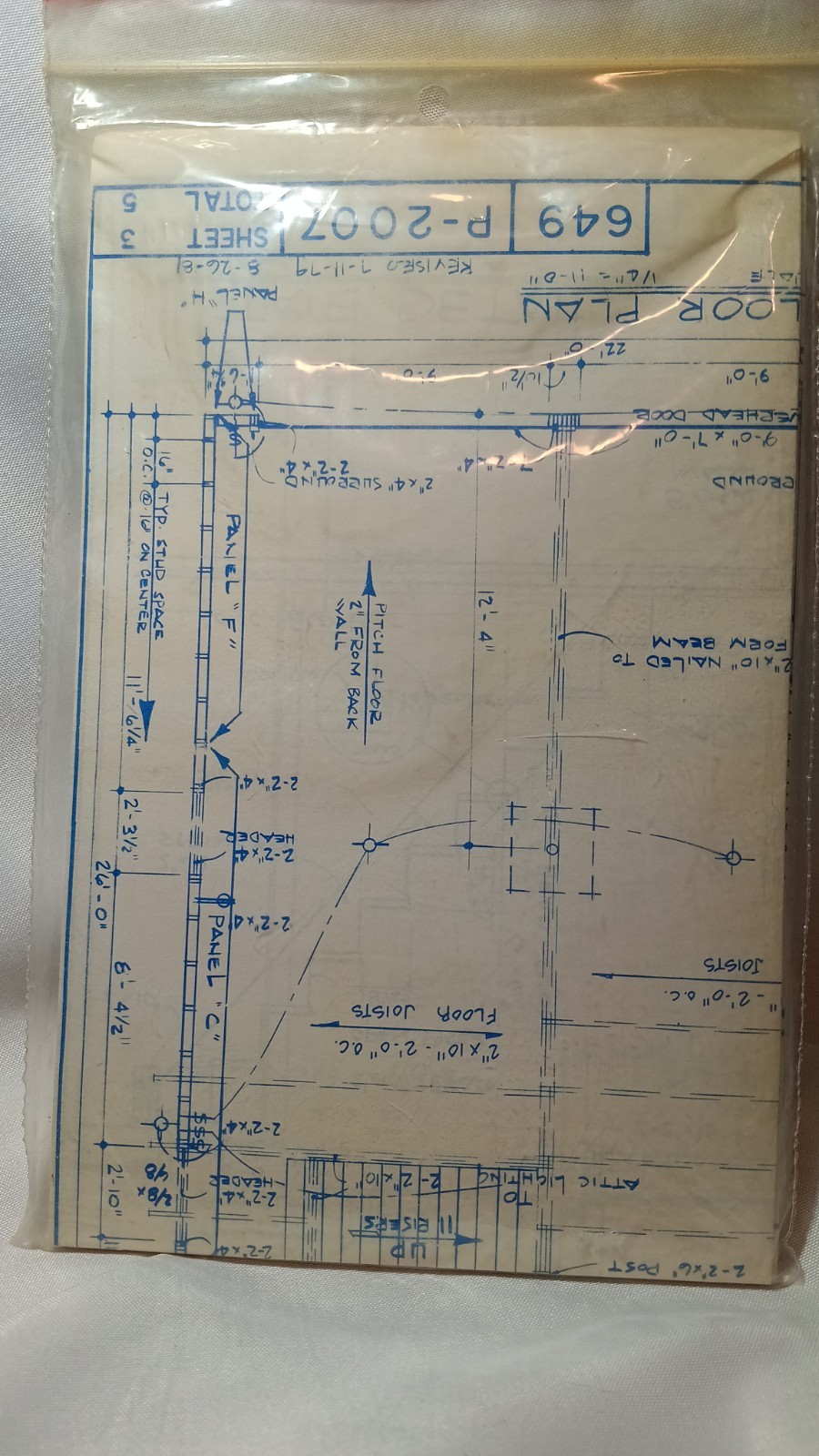 Blueprints Two Car Garage Plus Second Floor Storage 22’x26′ New