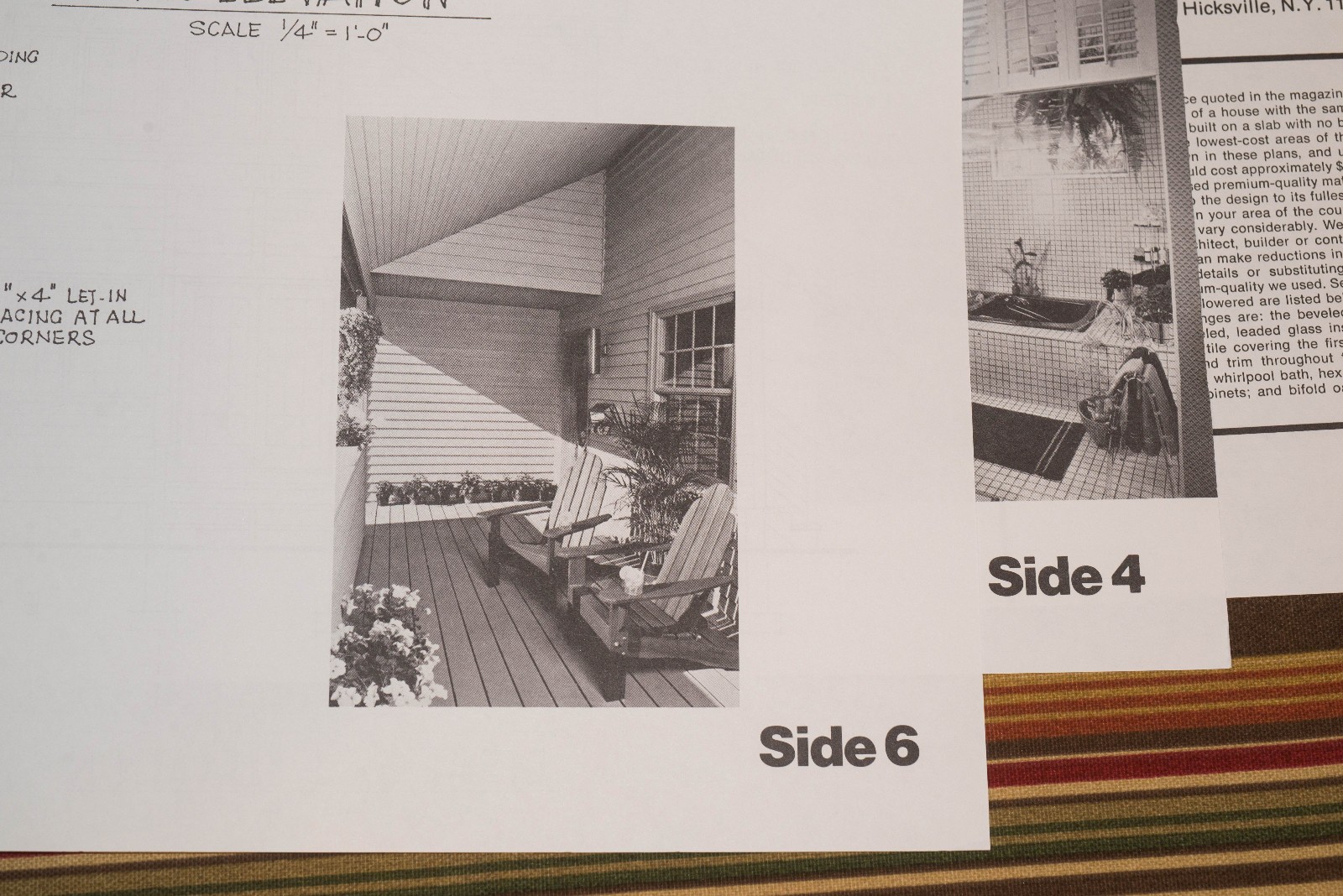 Vintage Women’s Day House Plans, Blue Print, A Small House WD Award Winner, 1982