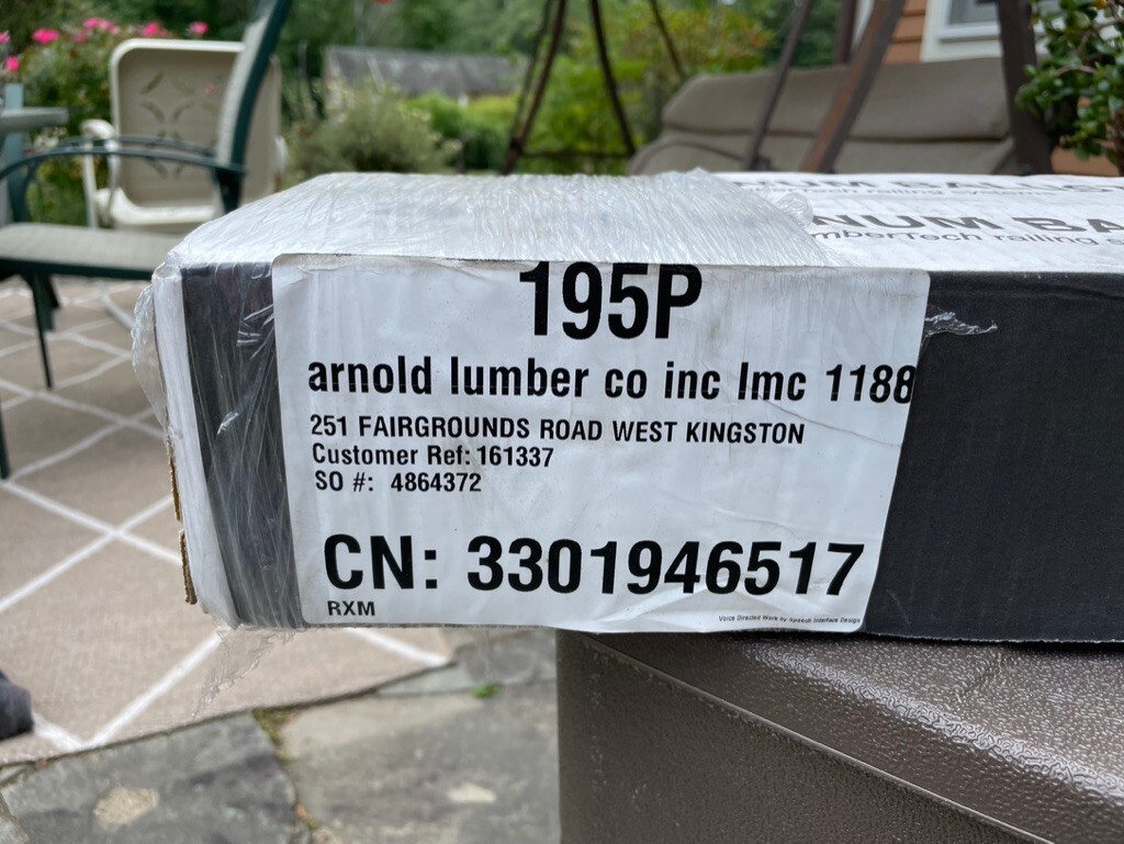 Azek TimberTech Porch Railing System Building Materials – Brand New – $500