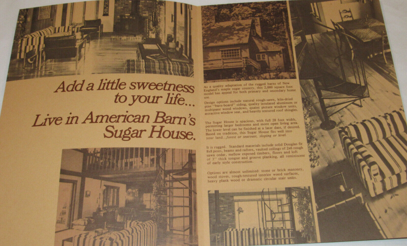 VINTAGE 1976 AMERICAN BARN HABITAT HOMES LAYOUT/SPECS/PRICES! BROCHURES! PHOTOS!