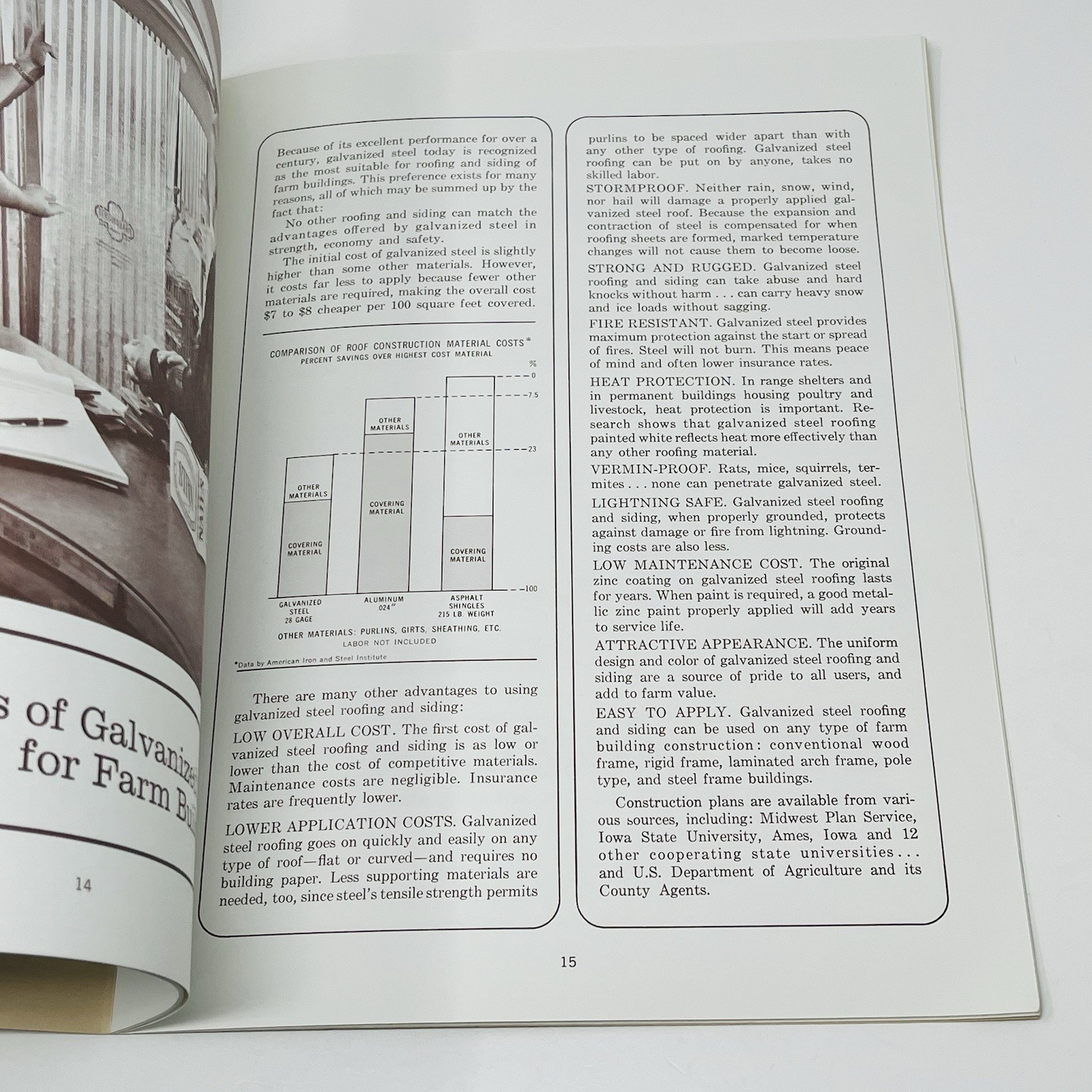 1960 Granite City Steel Farmstead Planning Basic Manual Book Building Barn Plans
