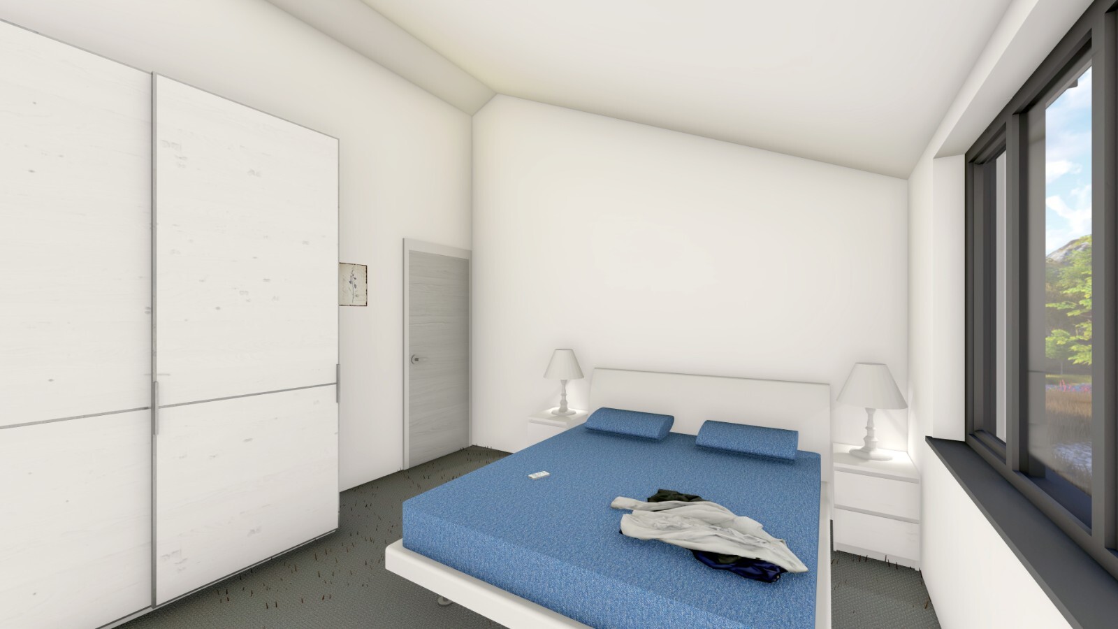 Barn House 2 Bed, Bathroom, Living Room, Terrace CAD Blueprints Metric/Imperial