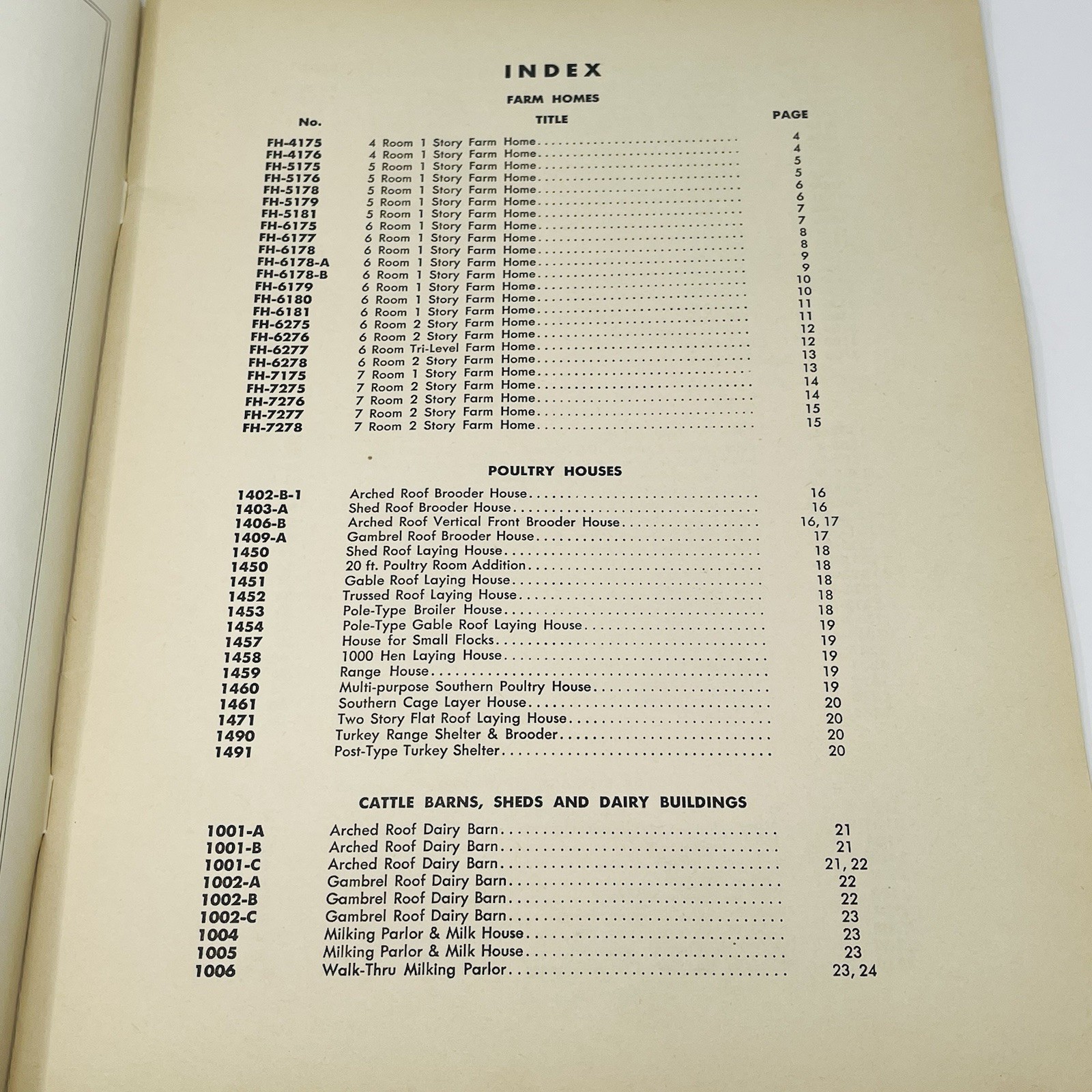 1958 Weyerhaeuser 4 Square Material List For Estimating Farm Building Designs