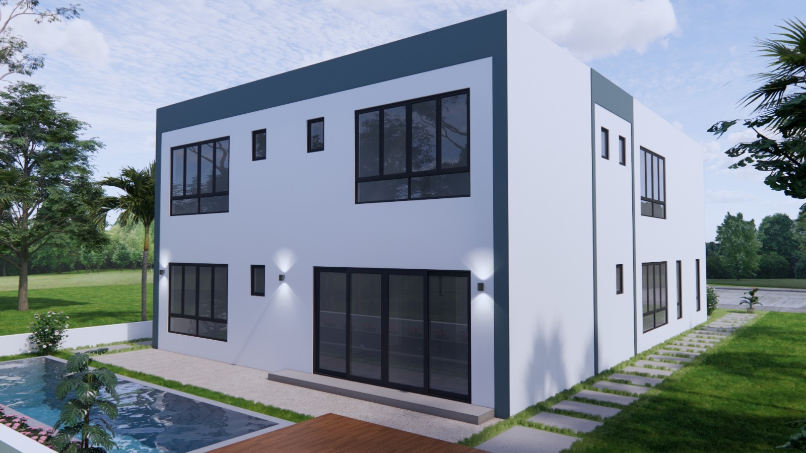 39×56 Feet House Plans 3d 12×17 Meter 6 Beds 8 Baths PDF File and (A4 Hard Copy)