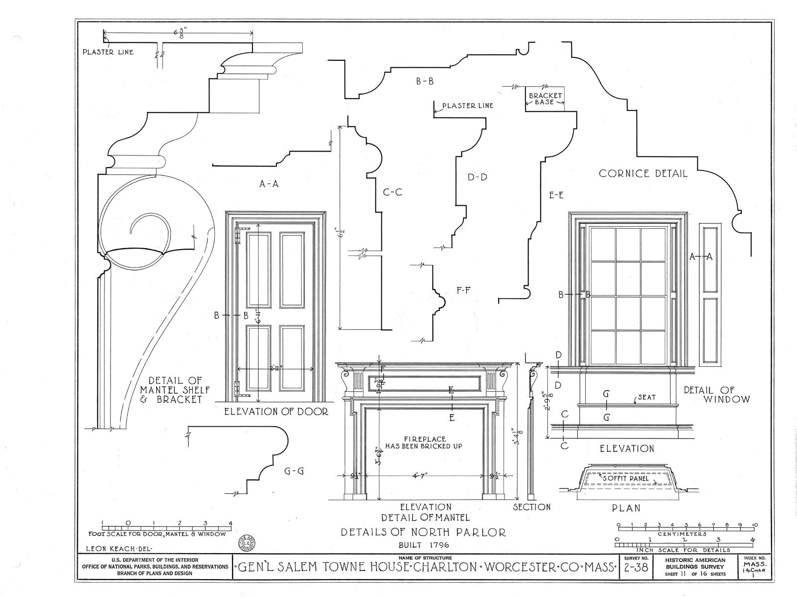 Federal style wood house, Traditional Colonial home, architectural blueprints