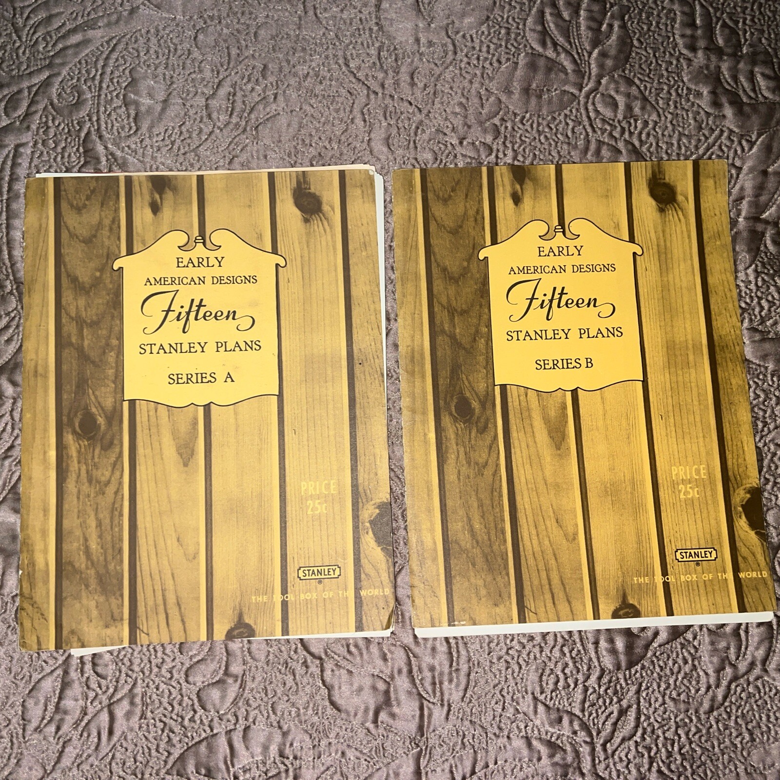 VTG 1948 Stanley – Early American Designs Booklet Series A & B – 30 Total Plans+
