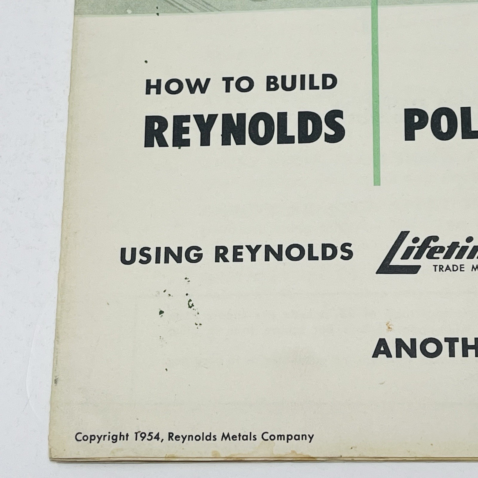 1954 Reynolds Aluminum How To Build Pole Lumber Sheds Plan Blueprint Farm