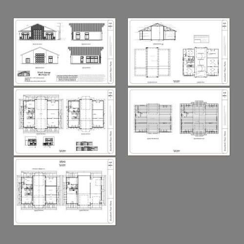 50×42 1-Car 1-RV Garage 1 Br 1 Ba – PDF FloorPlan – 1,973 sqft – Model 1H