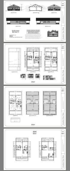 28×36 House — 2 Bedroom 2 Bath — PDF Floor Plan — 1,008 sq ft — Model 1A