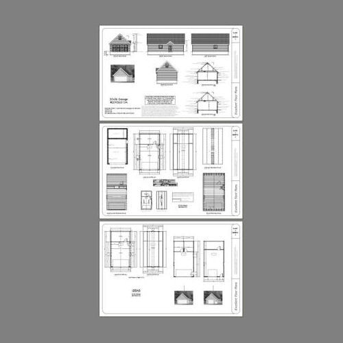 20×36 2-Car Garage –1,128 sq ft — PDF Floor Plan — Model 10A