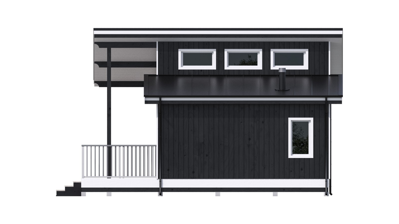 Cozy Charming Tiny House 2 Bed, 1 Bath Architectural Build Plans PDF Download