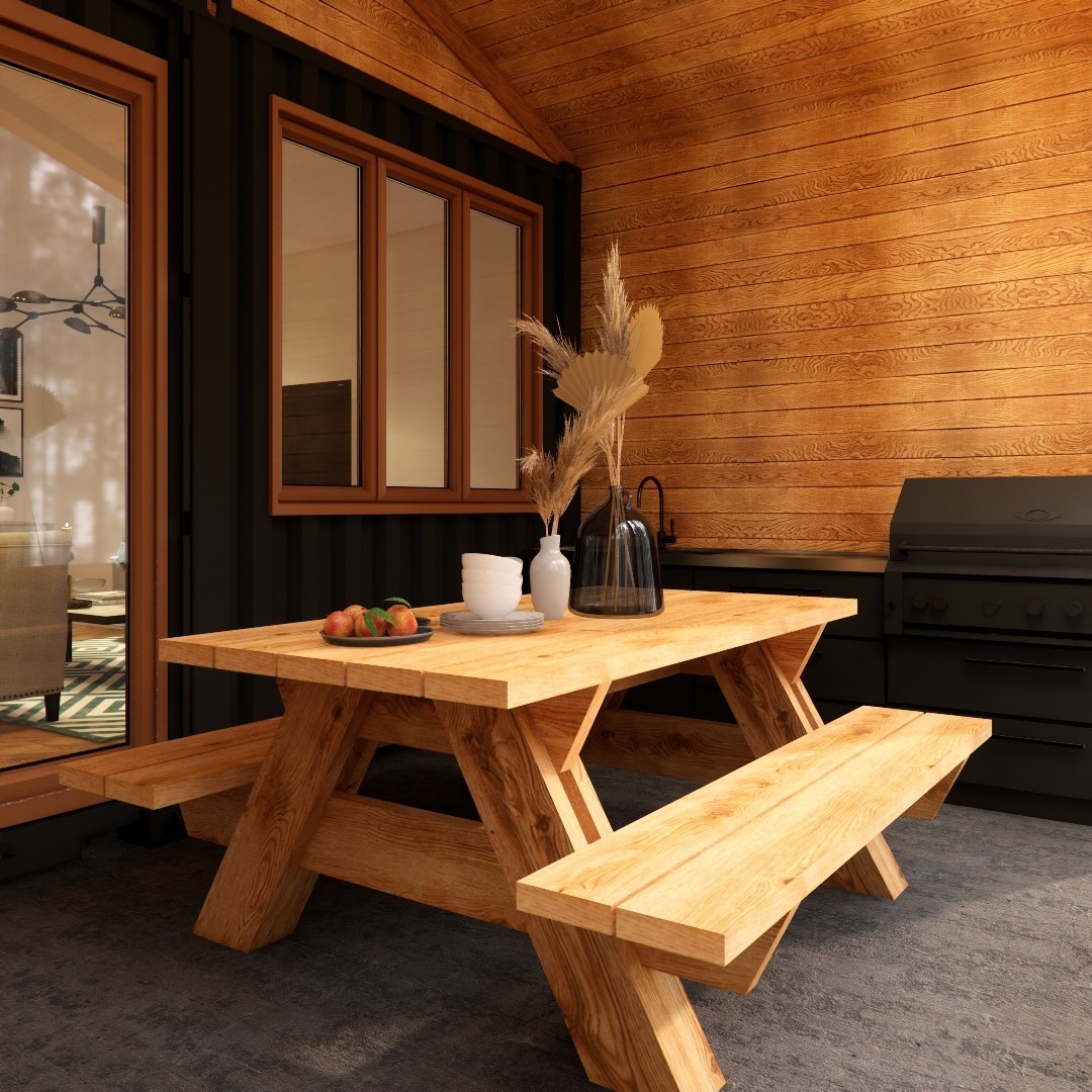 Container house plans – 3 bedrooms – 1 bathroom – Digital PDF File