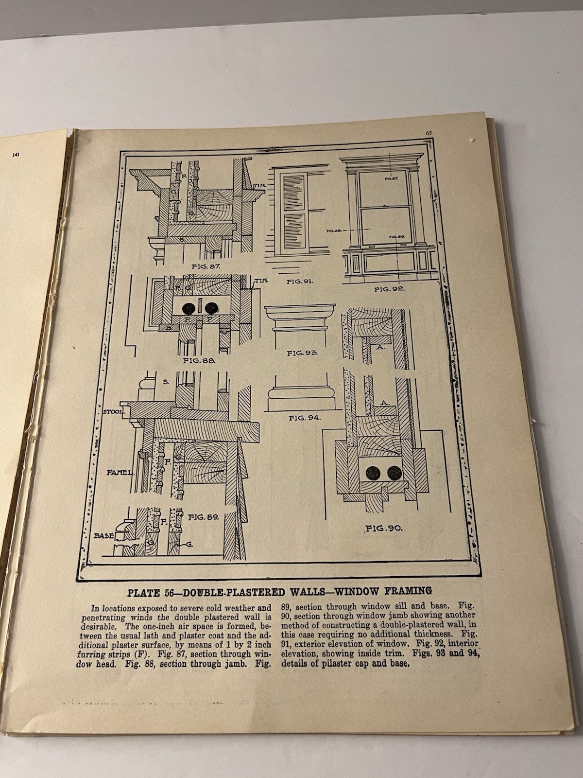 Original 1912 William A. Radford Window Framing Construction Plates Lot of 23 –