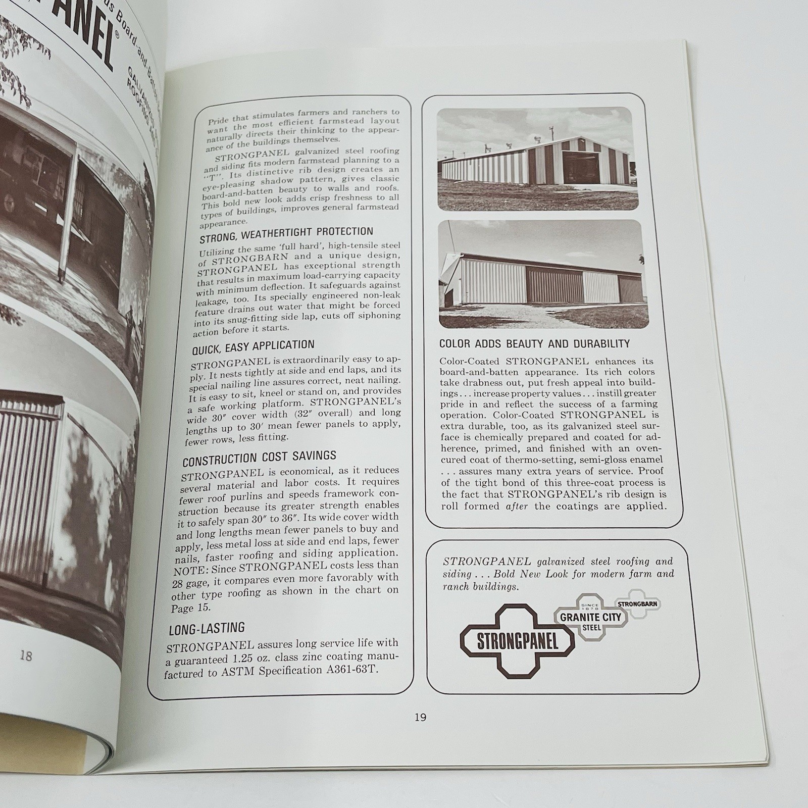 1960 Granite City Steel Farmstead Planning Basic Manual Book Building Barn Plans