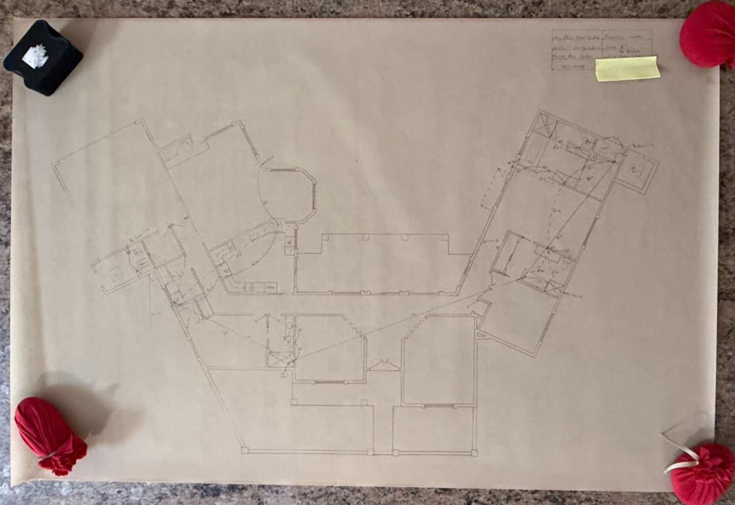 Lot of 12 Vintage Construction Drawings La Paloma Ridge Est Tucson Vellium Set