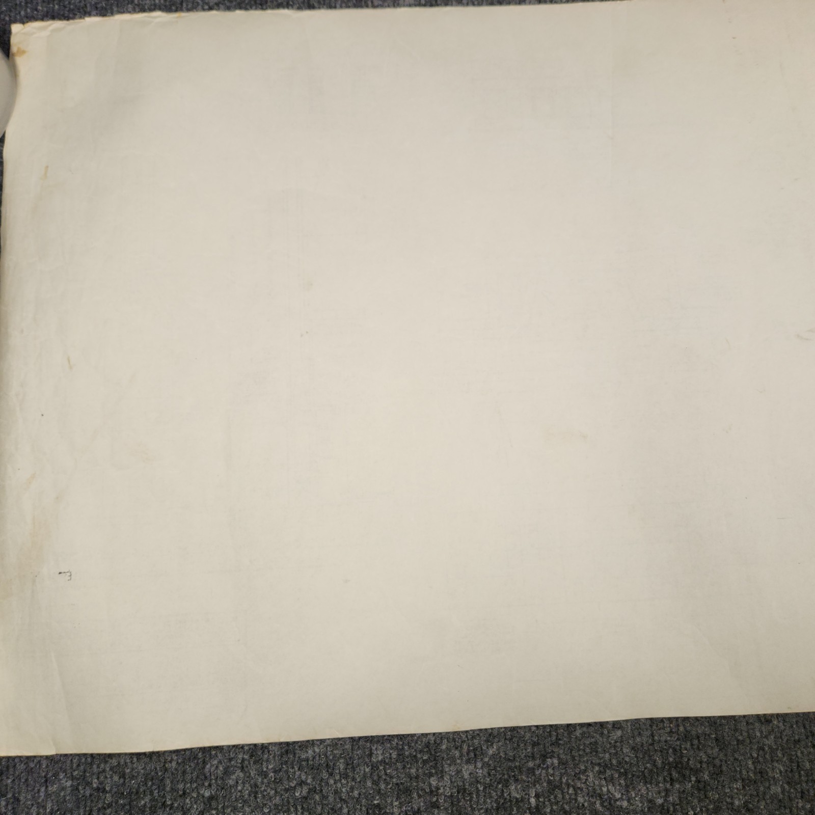Vintage House Blueprint 33×17 1964 Mid Century Modern Drawing Art Glen Ellyn IL