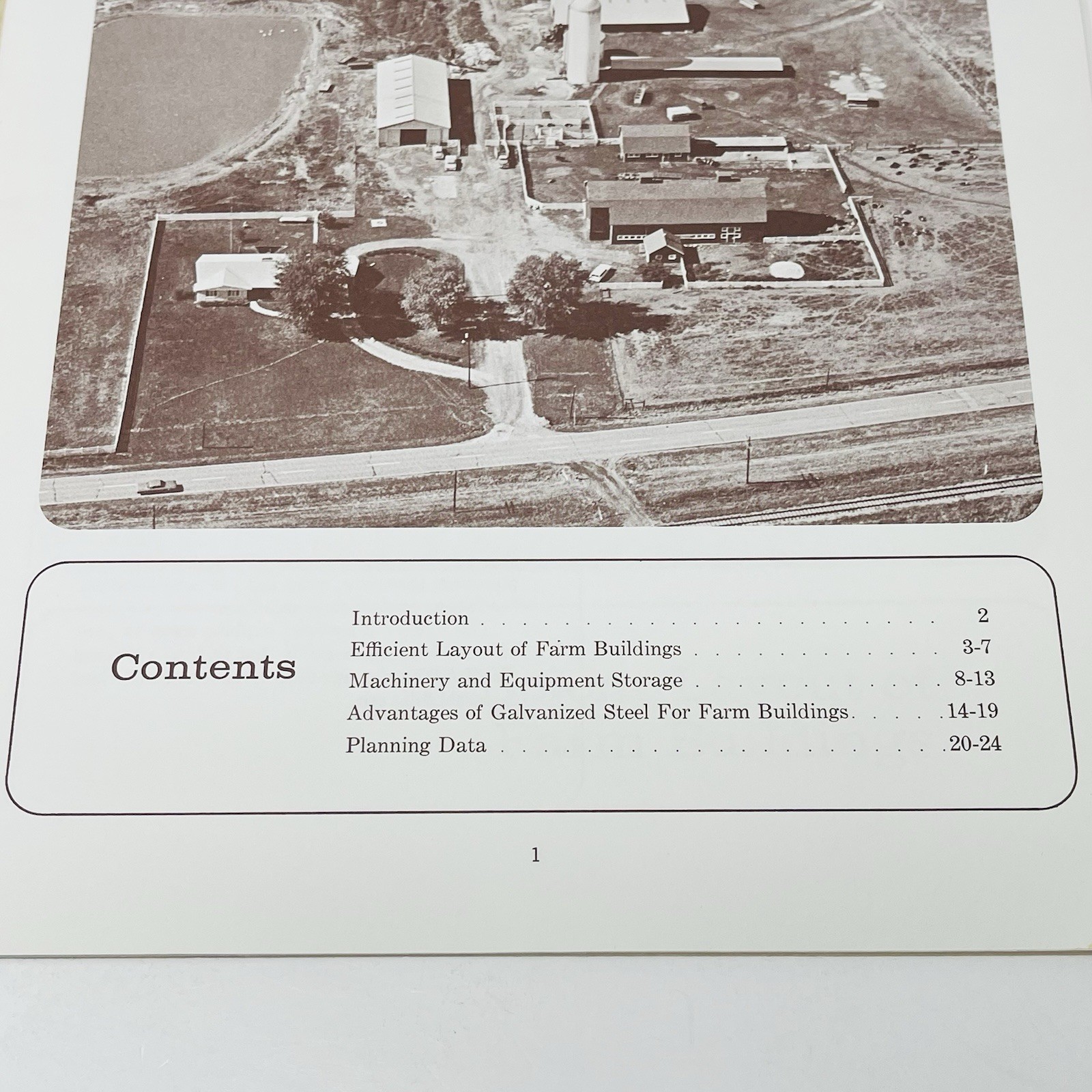 1960 Granite City Steel Farmstead Planning Basic Manual Book Building Barn Plans