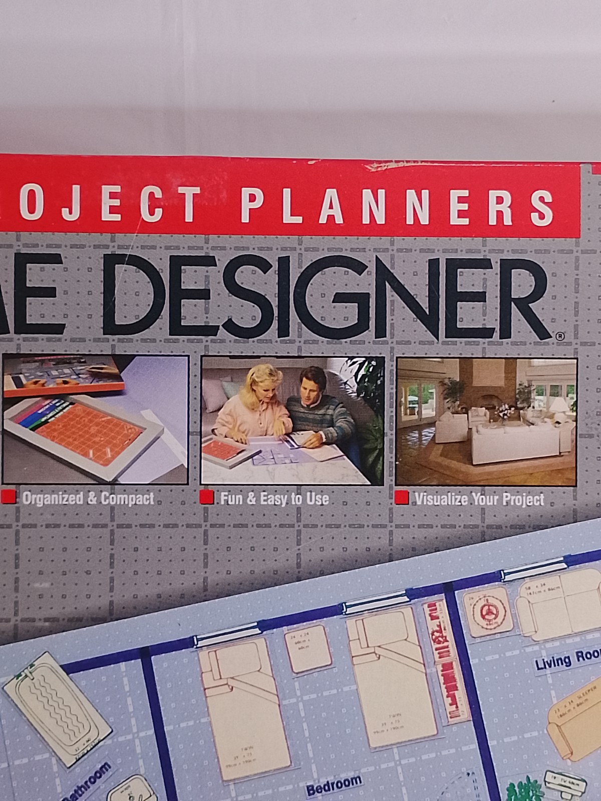 Vintage 1988 Stanley Project Planners Home Designer Kit Layout 1/4 Scale 90-360