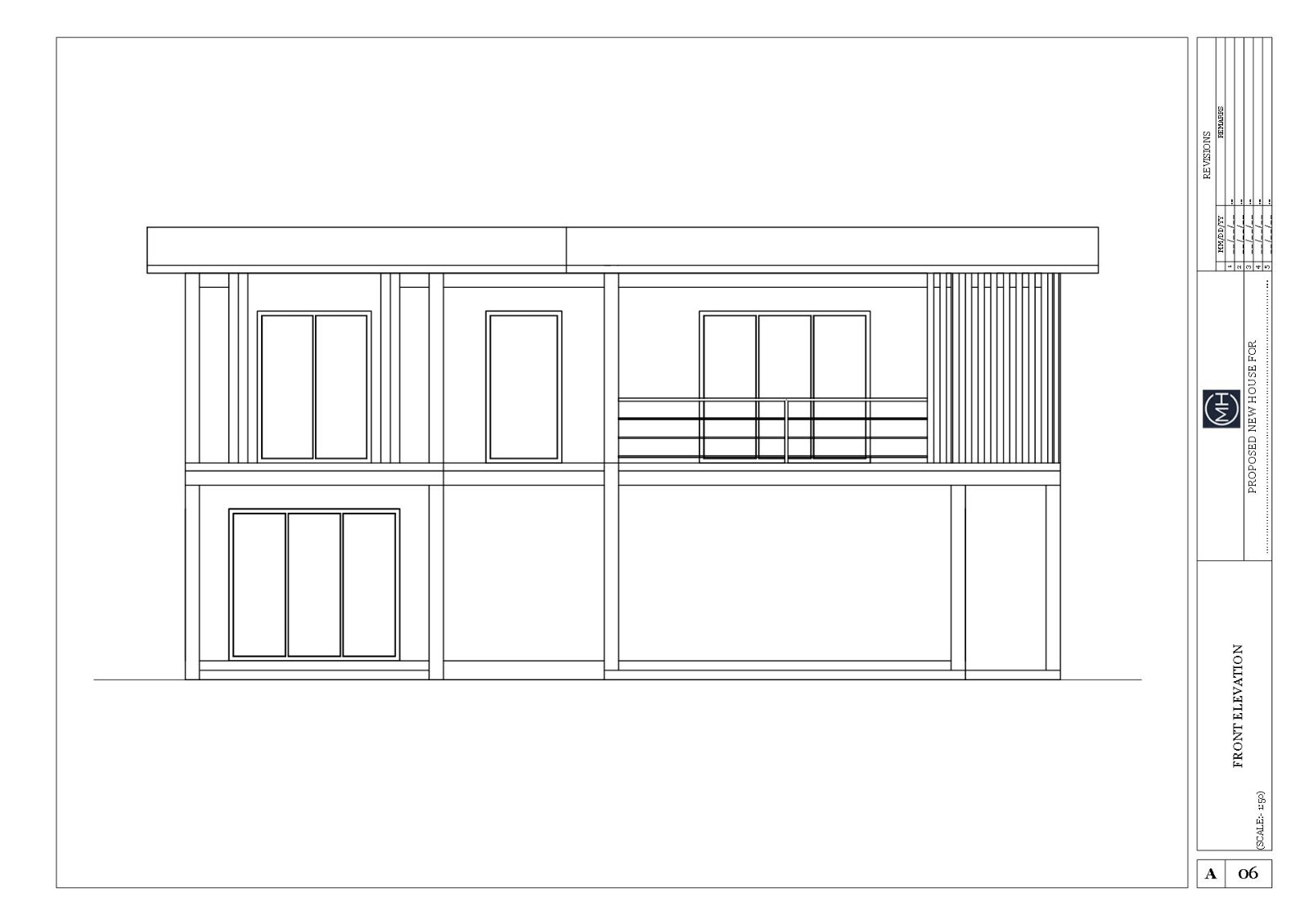 Modern Two Story House Plan 3D images DWG CAD File And PDF For Blueprint Plans