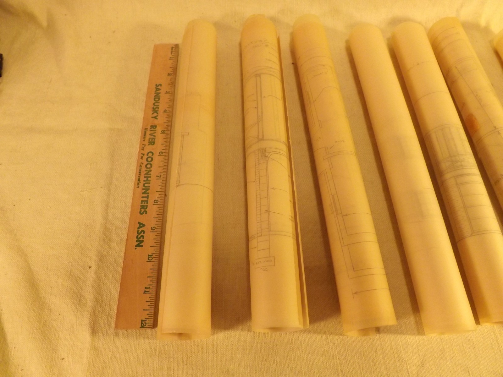 VINTAGE HOUSE BLUEPRINTS #5— 12″ X 18″ SEE PICTURES 7 PAGES