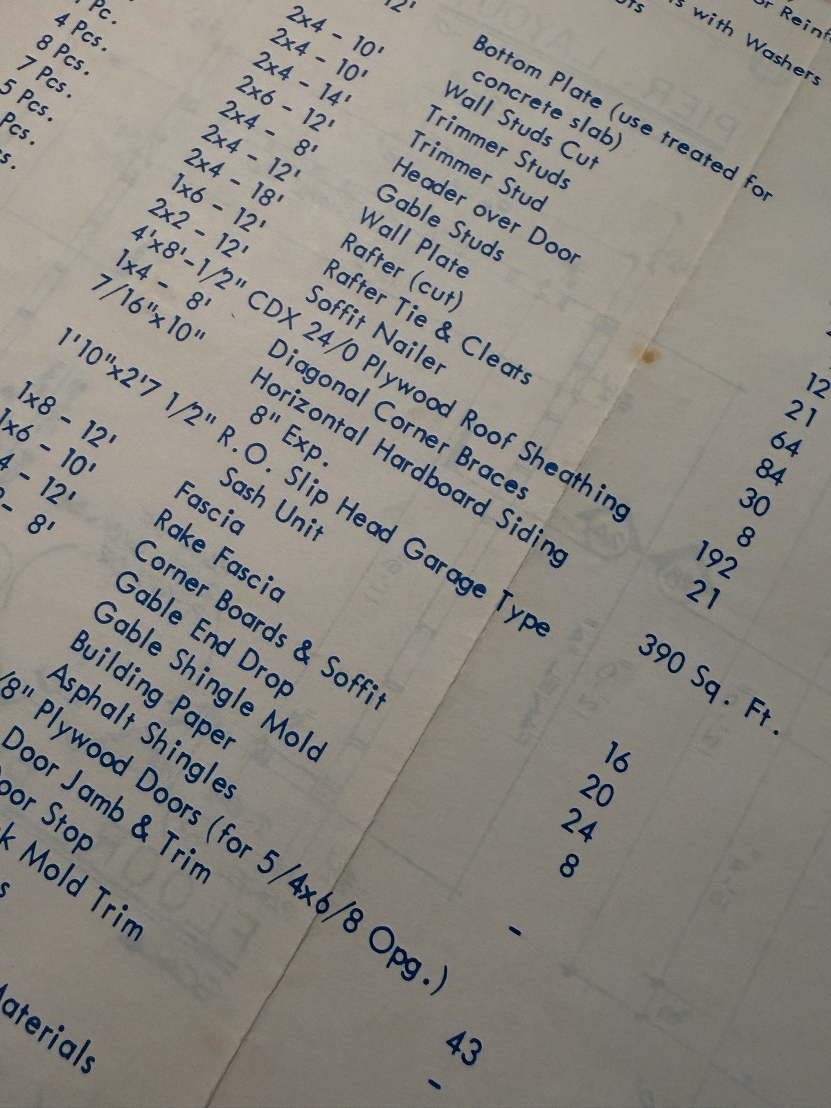 Do-It-Yourself Barn Storage Shed Plans VTG National Plan Service, INC. 12′ x 12′