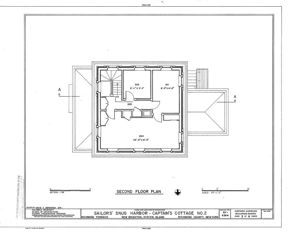 Victorian brick cottage with porches and dormers, architectural printed plans