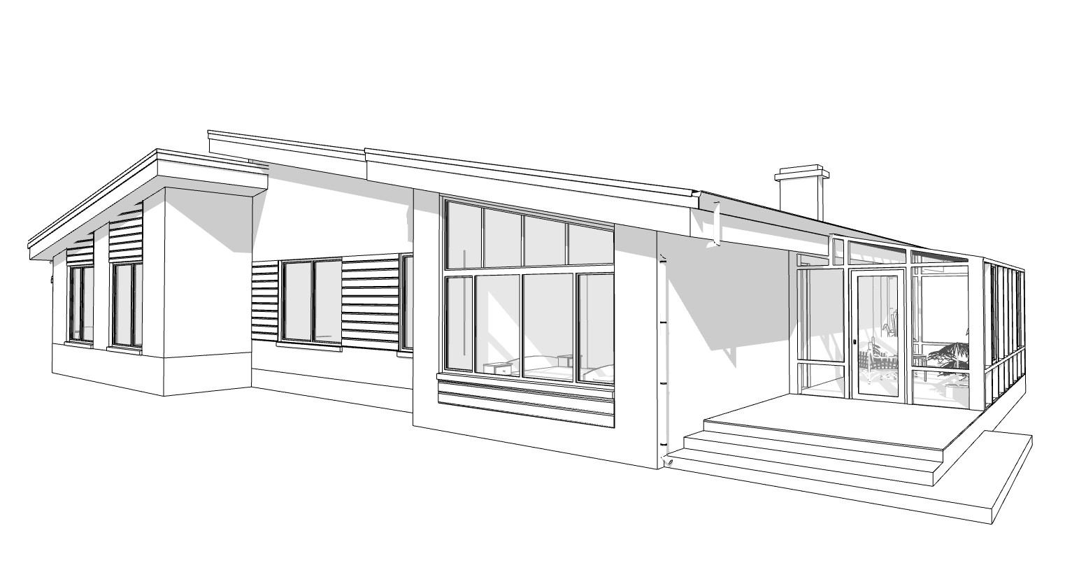 90’x55’ 3 Bed, 2 Bath Garage, Porch, Winter Garden Architect. Plans PDF Download