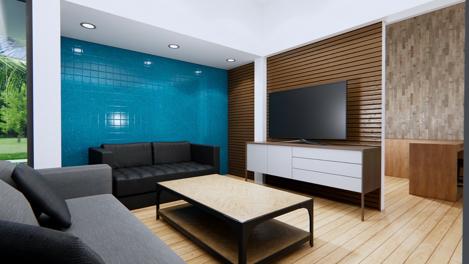 House Design with Pool 14×14 Meter 46×46 Feet 3 Beds 2 Baths Shed (A4 Hard Copy)