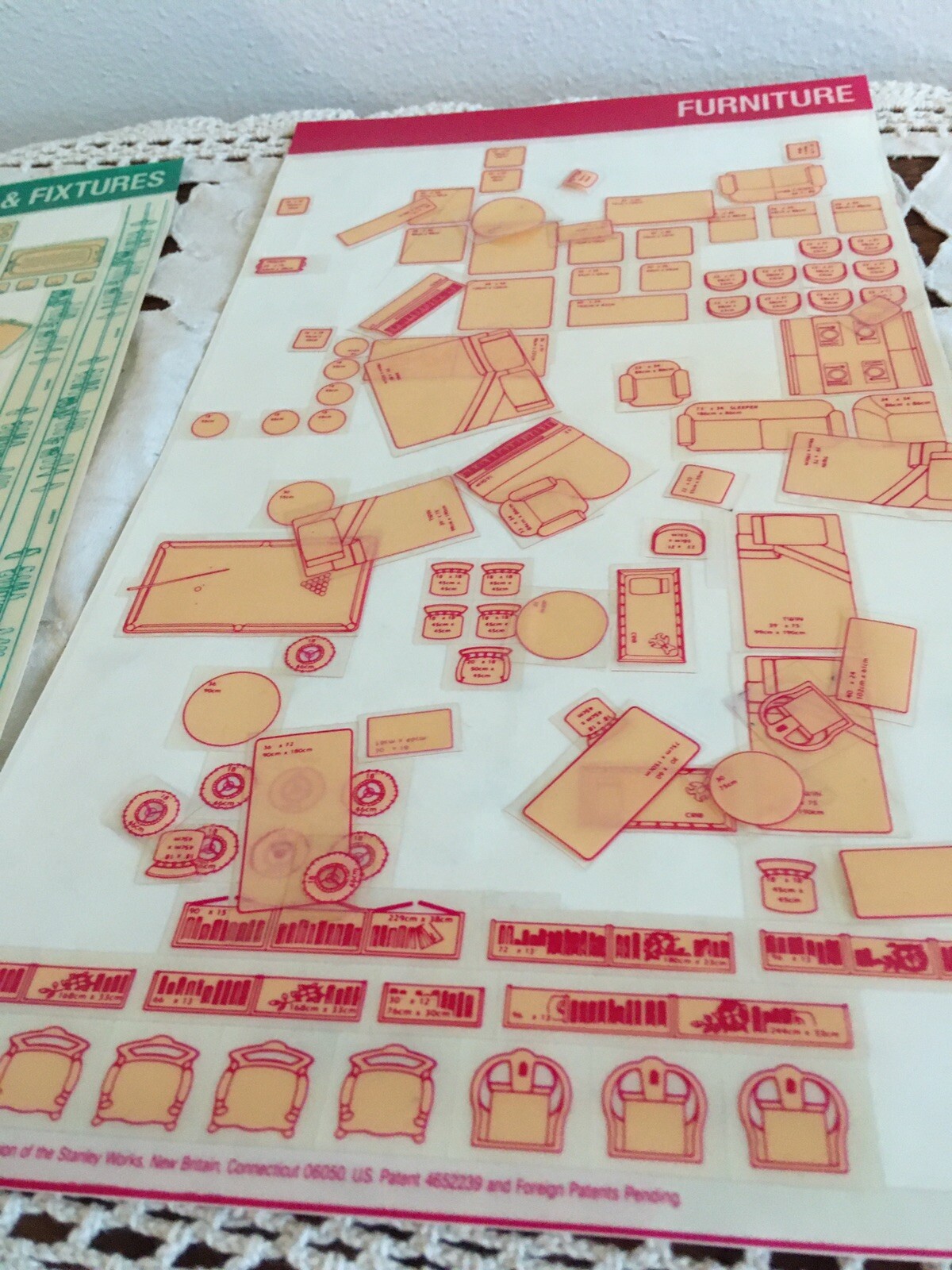 Vintage Stanley Project Planners Home Designer 1988 PARTIALLY USED 90-360