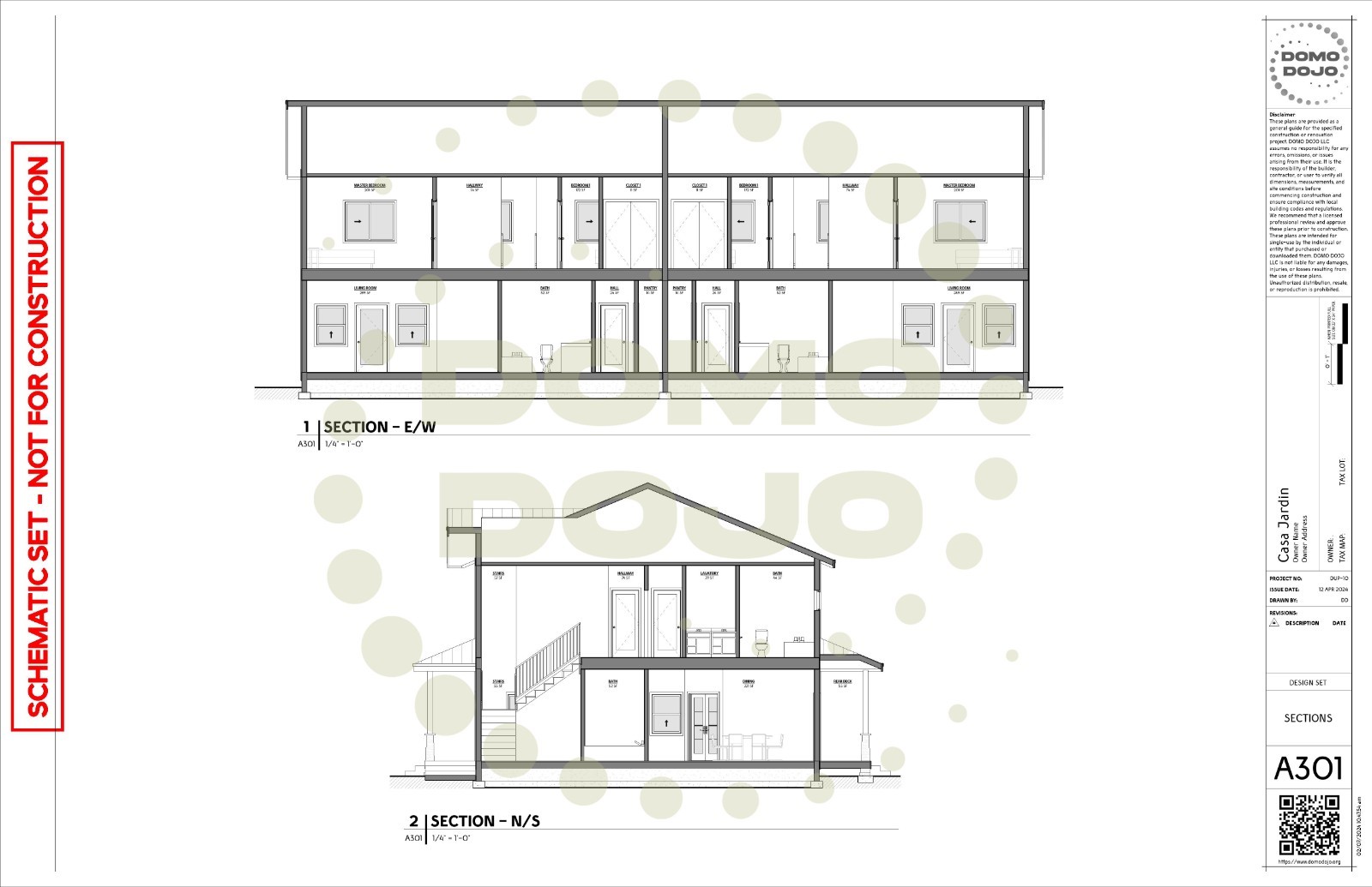 Casa Jardin Duplex Plans – PDF Downloadable Blueprint