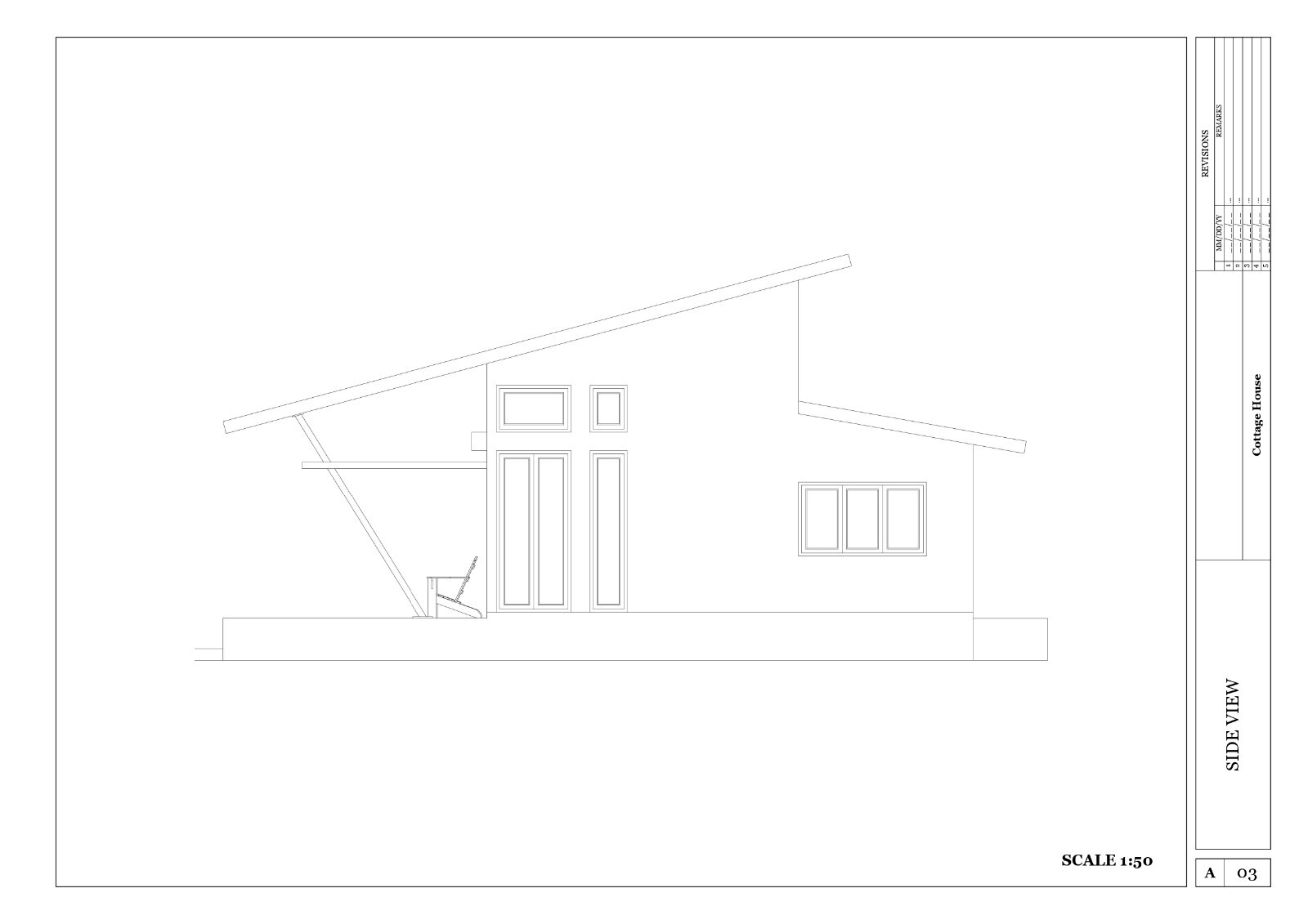 Custom Two Story Cottage House Plan 13’ x 25’ with Images, Free CAD & PDF File