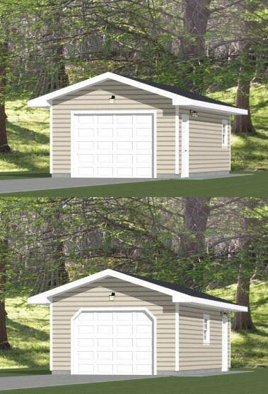 14×30 1-Car Garage — 420 sq ft — PDF Floor Plan — Model 1A