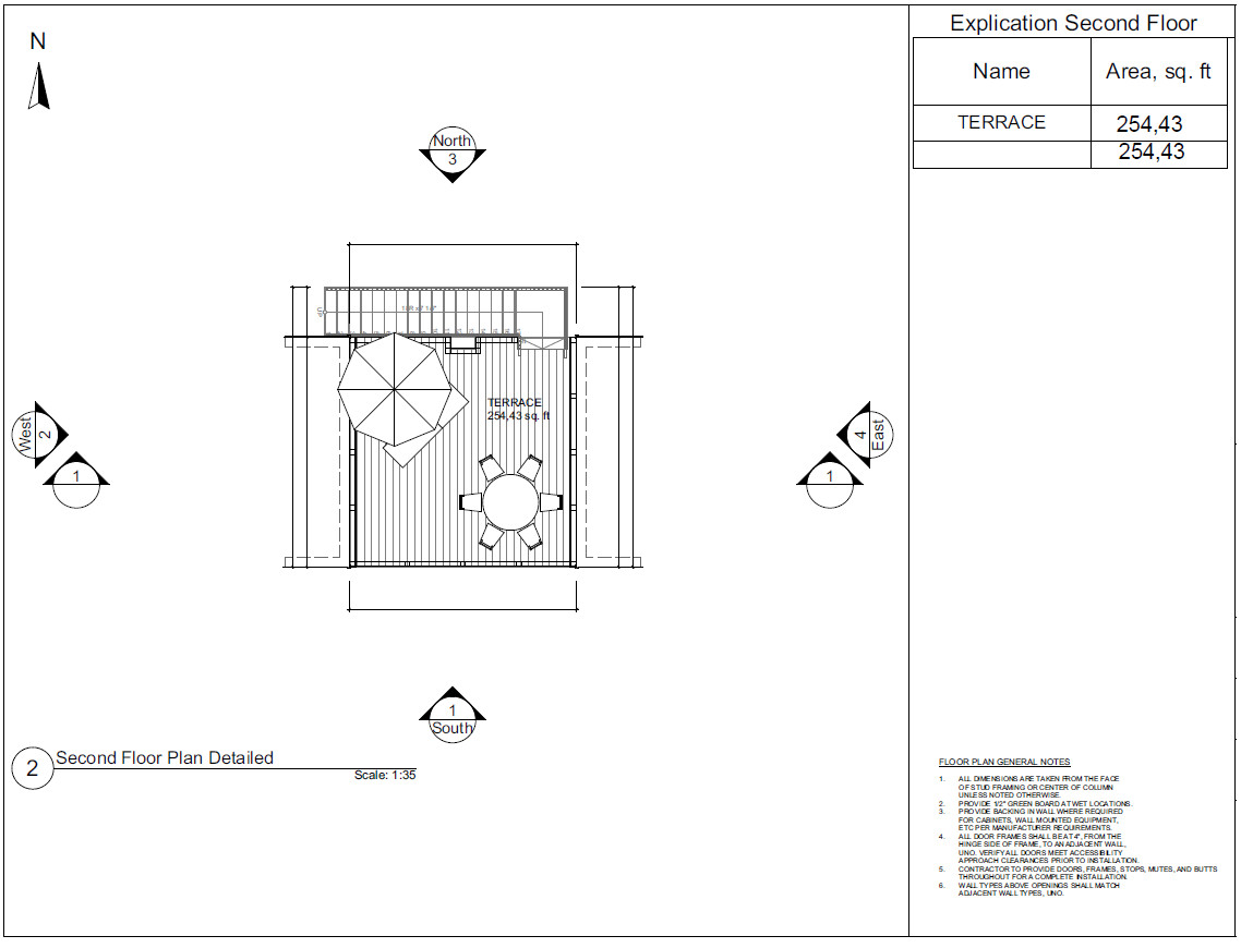 38’x18’ Double Tiny House, 1-Bed, 1-Bath Architectural Build Plans PDF Download