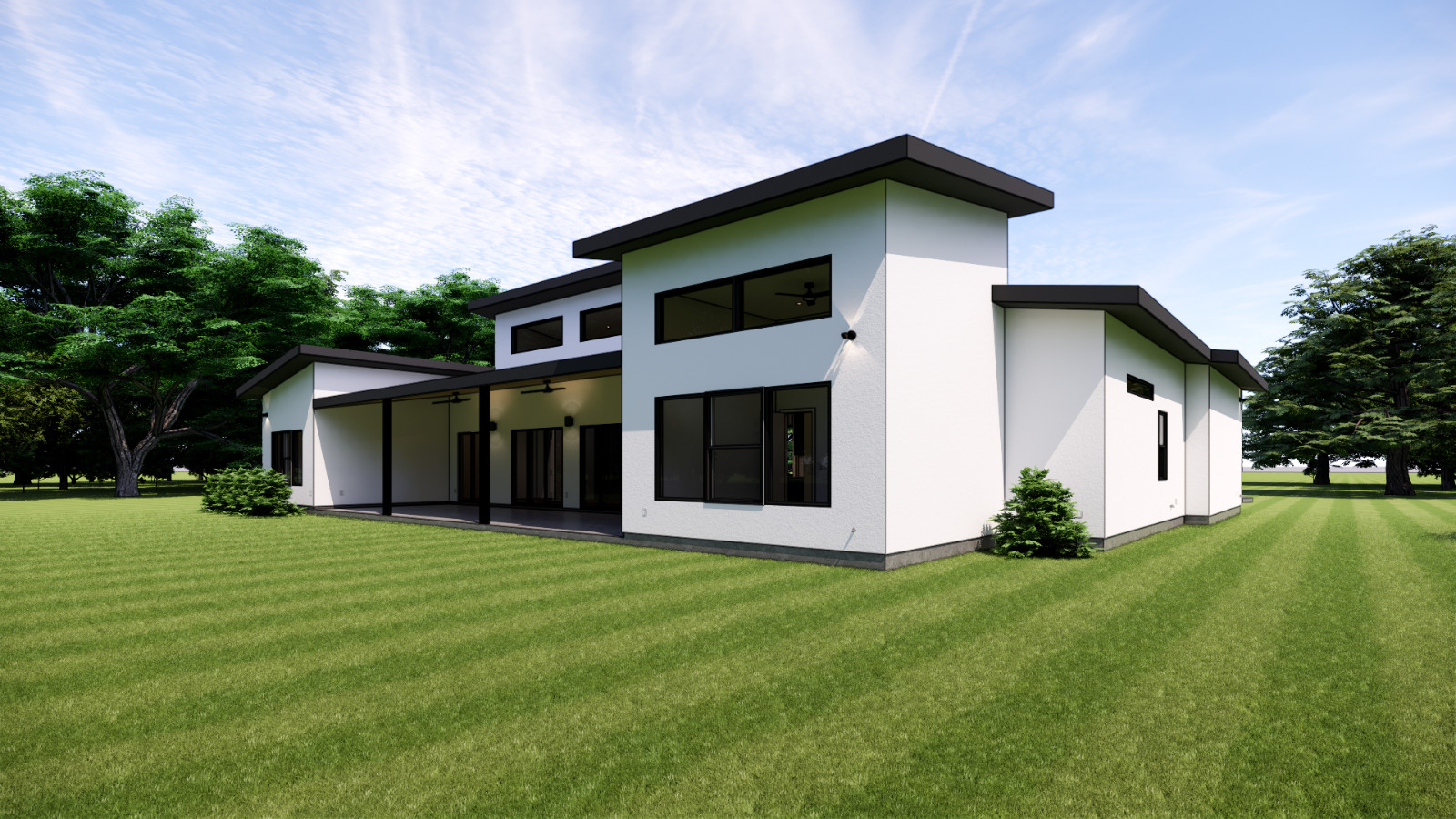 The Manhattan: Mid-Century 3 Bedrooms / 2.5 Baths 2,547 SF Design Blueprints