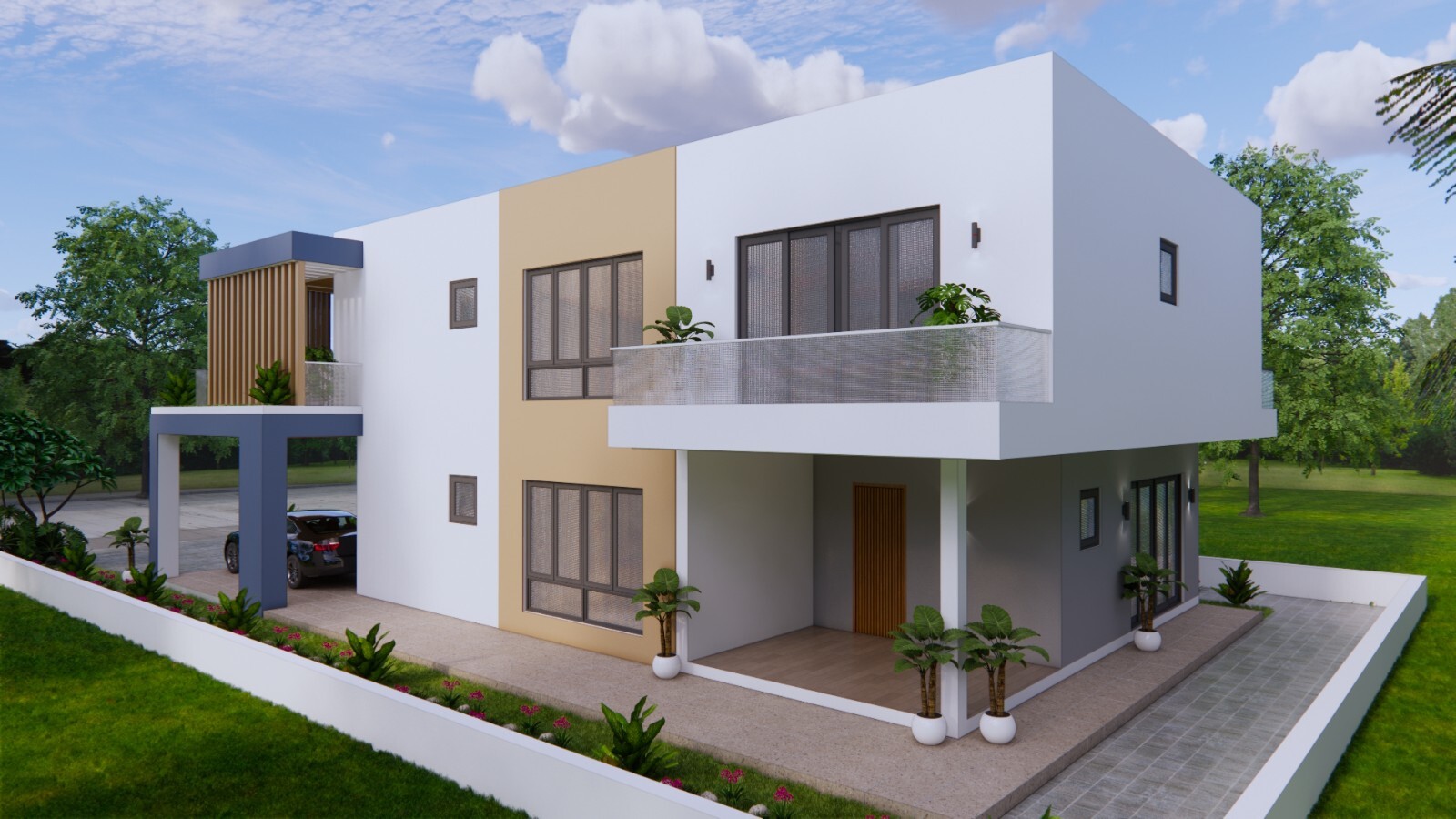 30×49 Feet House Plans 9×15 Meter 5 Beds 7 Baths Terrace Roof PDF (A4 Hard Copy)
