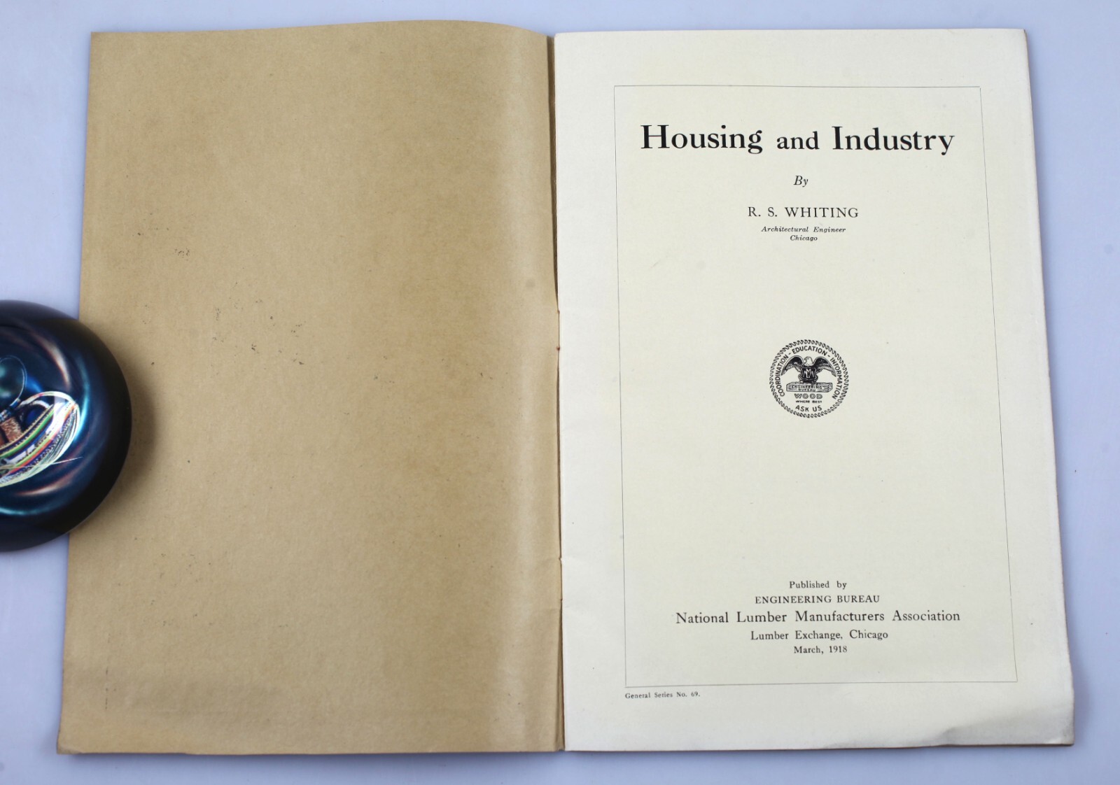 1918 Housing and Industry Booklet Planned Communities Firestone Park Akron Ohio