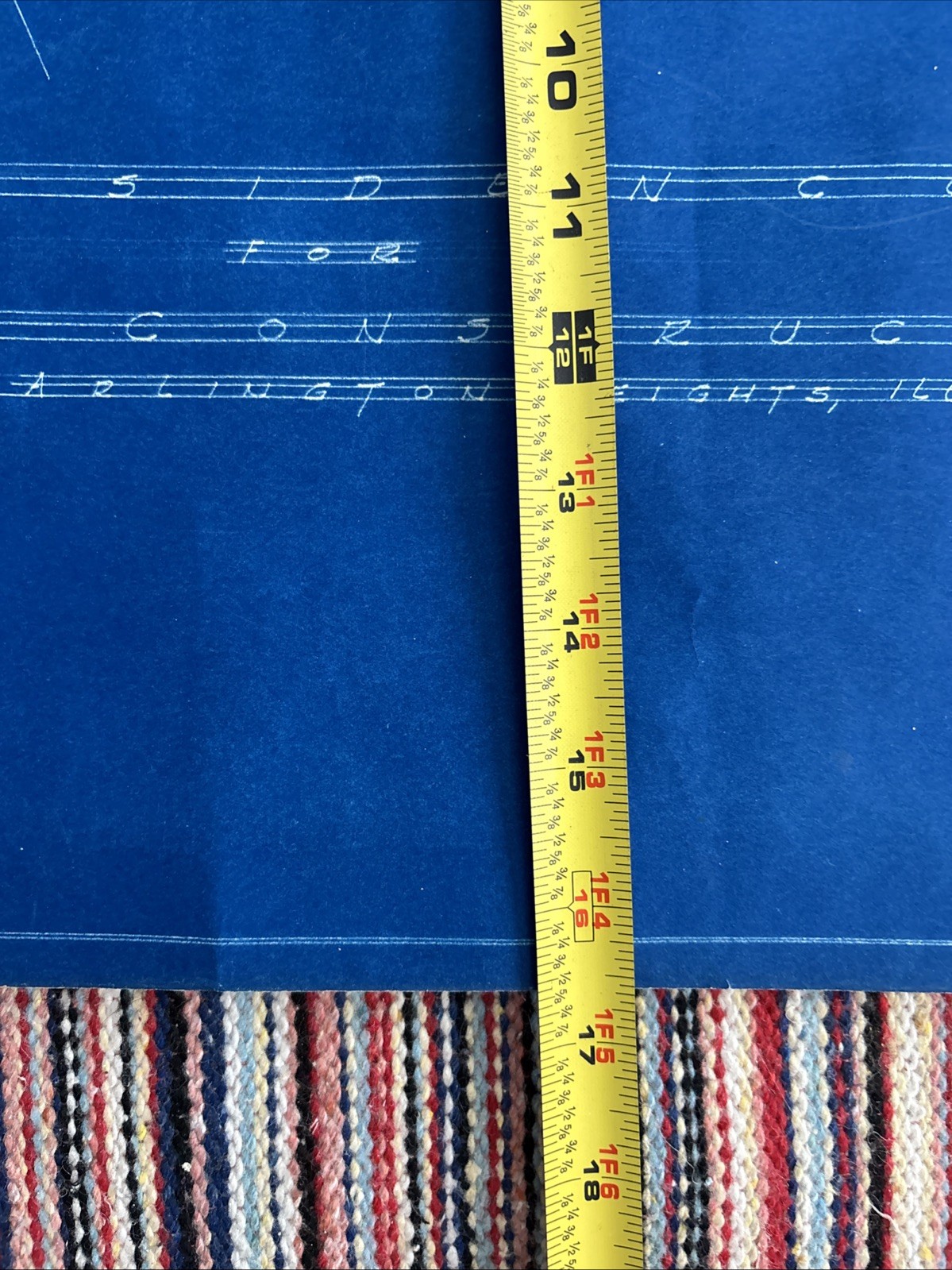 Vintage 1950s Original Blueprints Set – Mid Century Ranch House